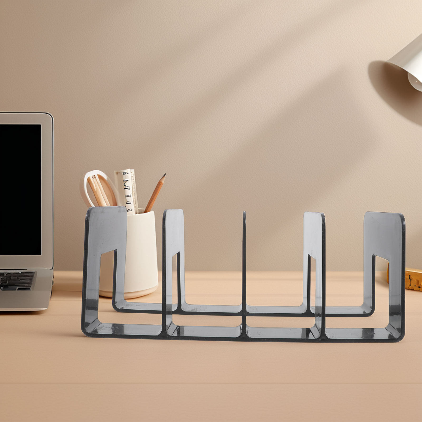Magazine Holder Rack - Multicompartment Desktop Book Organizer for Office