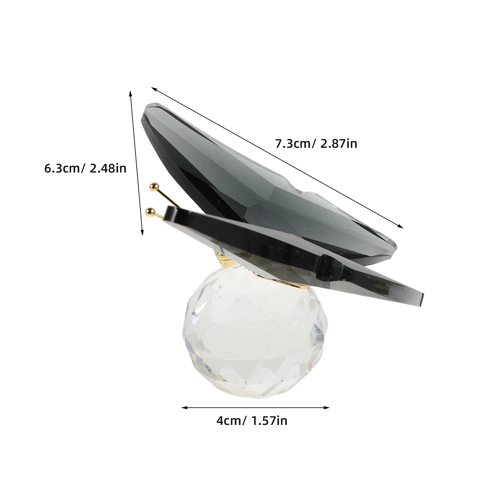 Glass Butterfly Paperweight Cr - Paper Weight Crystal 评论和价格